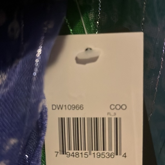 NWT Cejon scarf shimmering blue/green gradient scarf - Picture 5 of 5